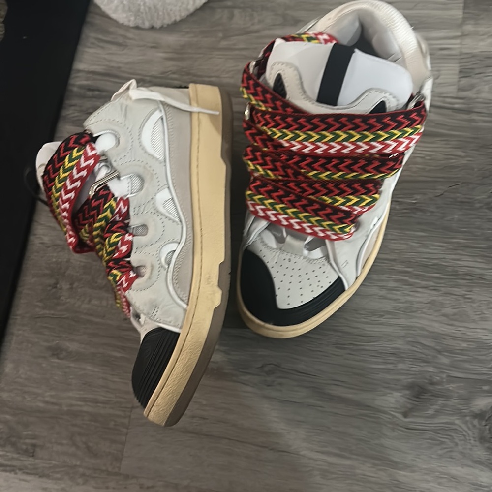 Lanvin Leather Curb Sneakers - Picture 8 of 10